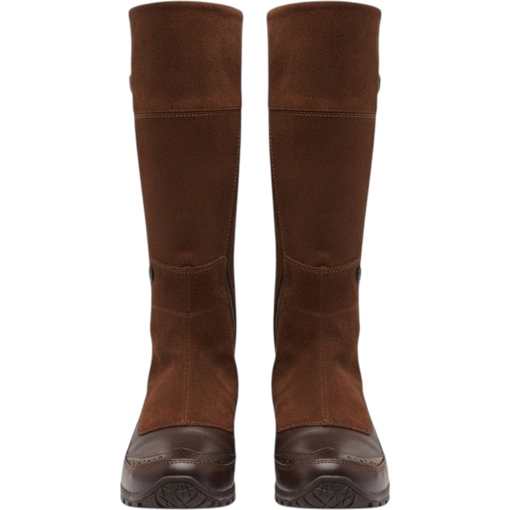The North Face Anna Purna Tall Womens Brown Suede Primaloft Winter Boots 9.5